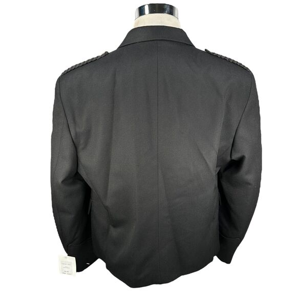 Gaelic Themes Argyle Jacket Mens 48R Black Single breasted 100% Wool New READ - Picture 4 of 12